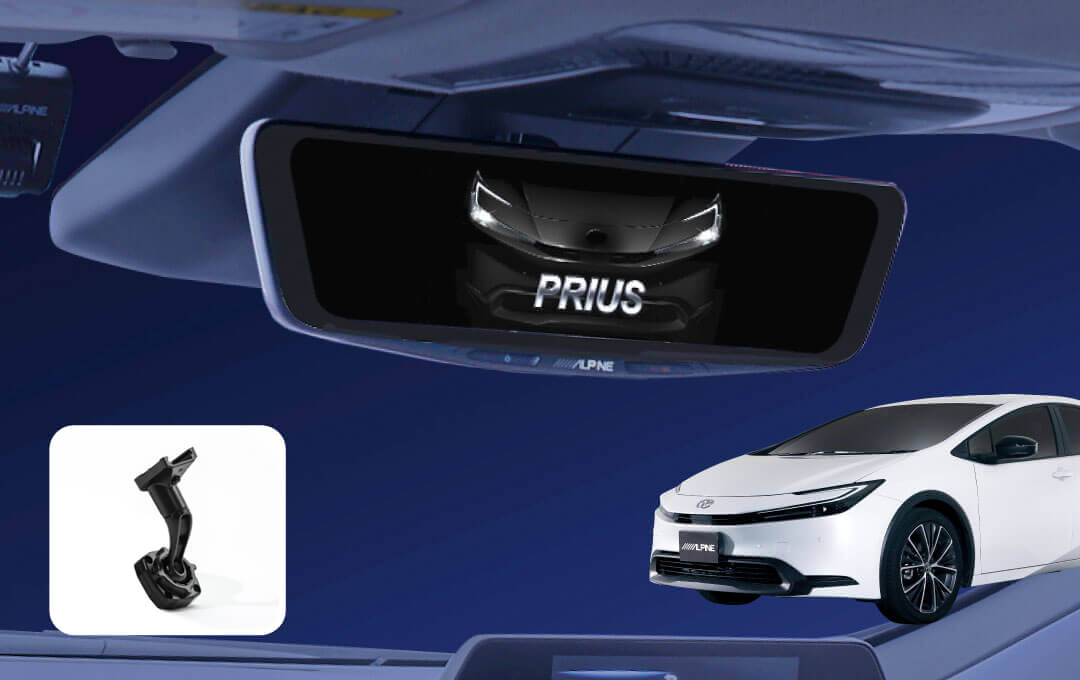 プリウス(60系)専用 ドライブレコーダー搭載10型デジタルミラーパッケージ［車内用リアカメラモデル］ DVR-DM1000A-IC-PR-60