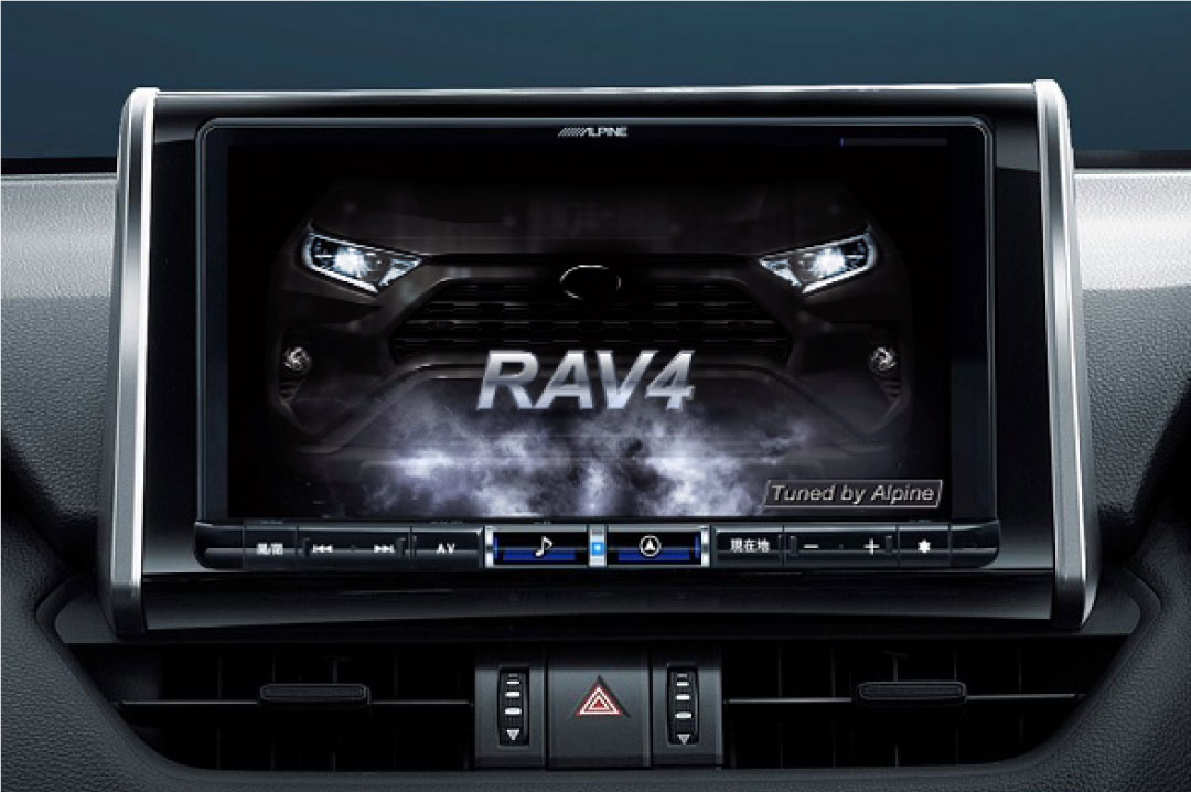 RAV4（50系）専用 9型カーナビ ビッグX 取付けキット メーカーオプションバックカメラ装着車用 KTX-X9-RV4-50-NR