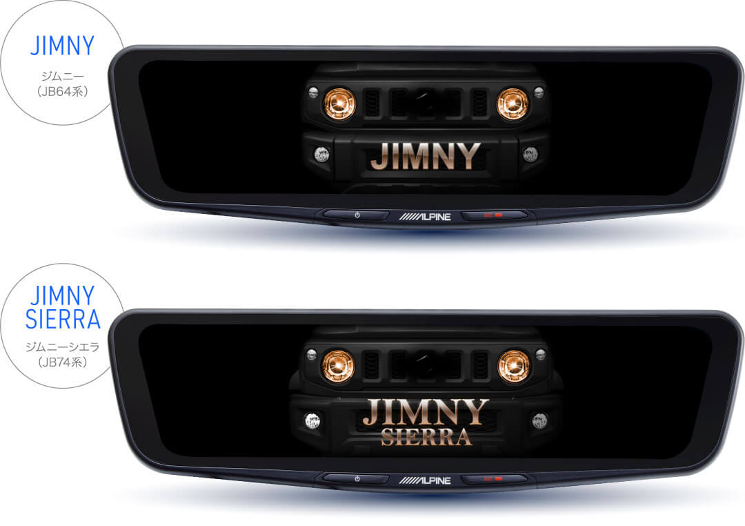 車種専用オープニング画面：JIMNY ジムニー（JB64系） / JIMNY SIERRA ジムニーシエラ（JB74系）