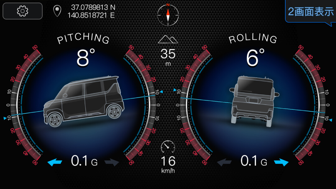 デリカミニ（BA系） / 傾斜計