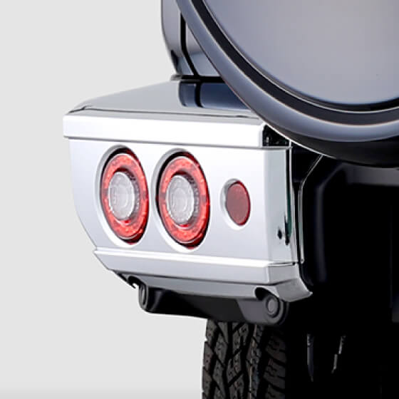 クロームメッキリアバンパー