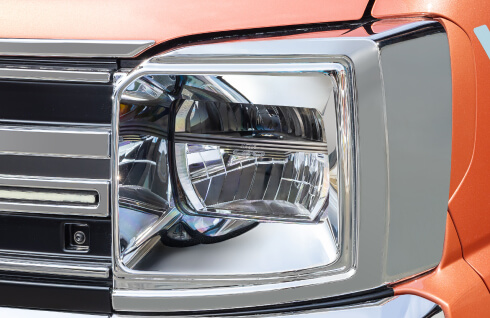 角目2灯LEDヘッドライト