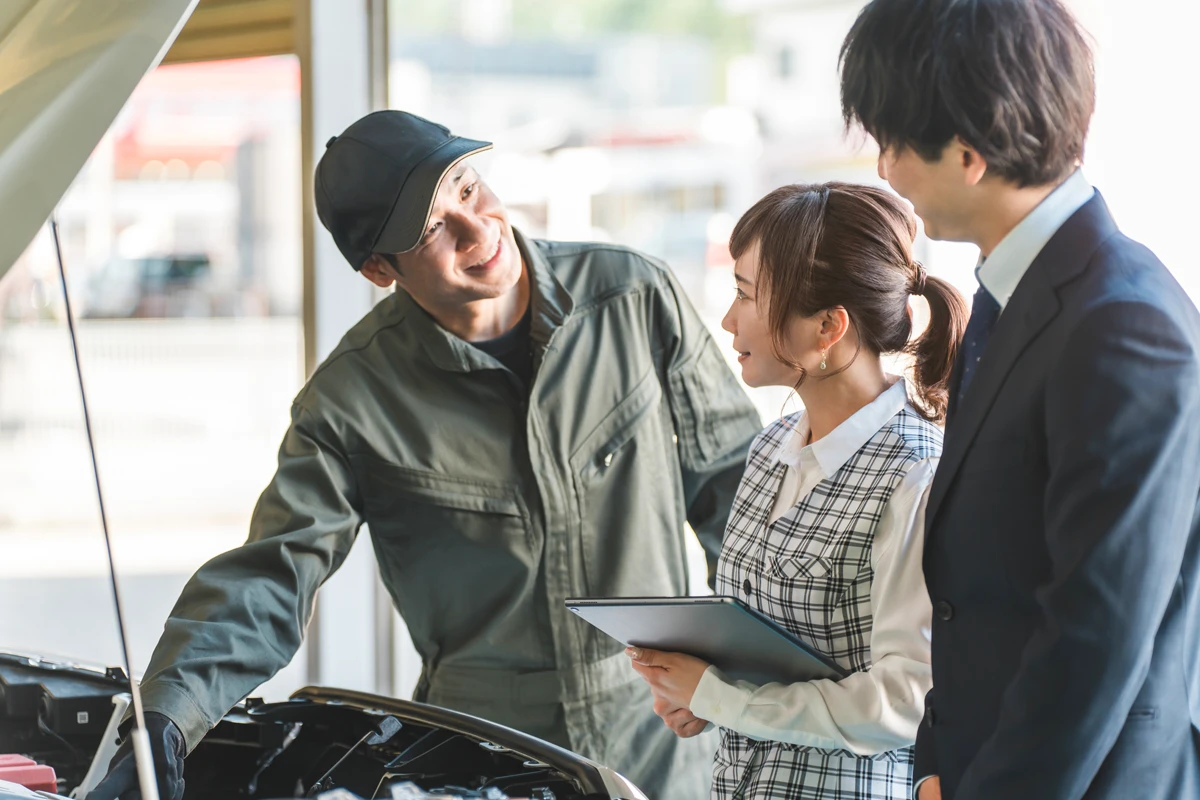レンタカーの車検管理イメージ